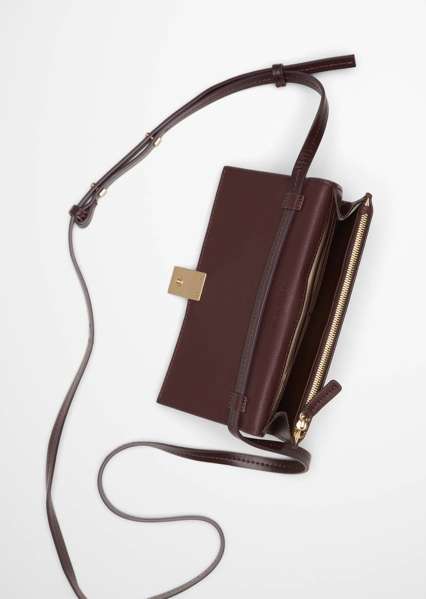 2in1 shoulder bag small made from fine cowhide