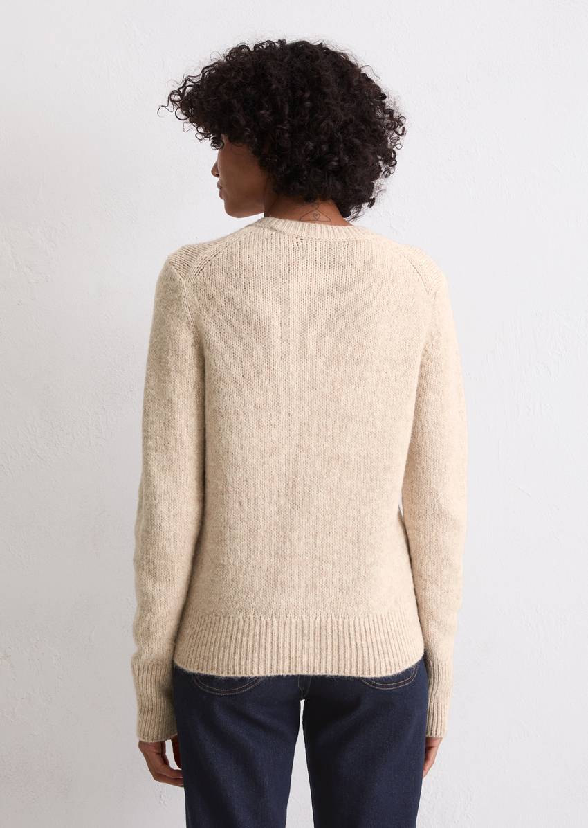 Cardigan slim with cuddly alpaca wool