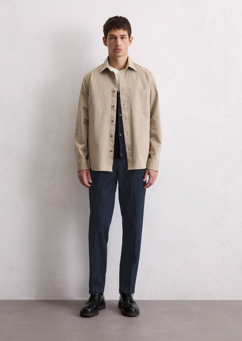 Chino model Osby tapered made from an organic cotton blend with TENCEL™Lyocell