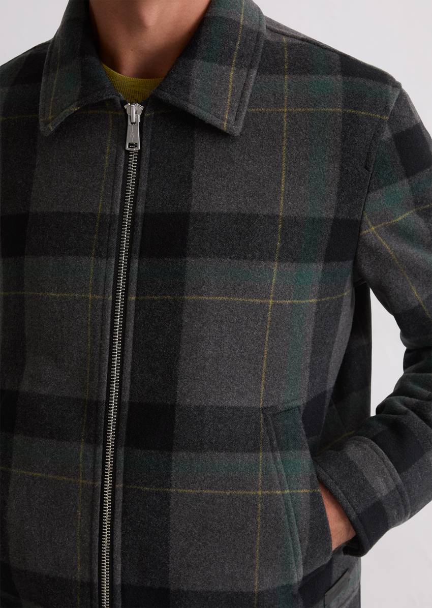 Wool blouson with light padding