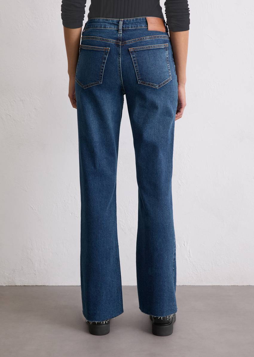 Jeans model Kiruna flared made from organic cotton blend stretch
