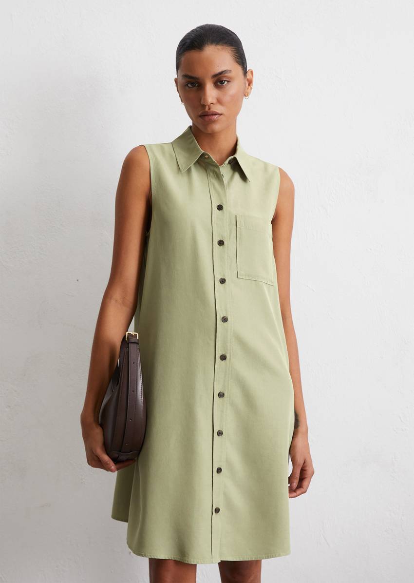 Sleeveless dress regular made from TENCEL™ Lyocell