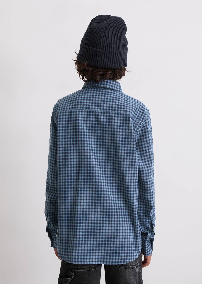 TEENS-BOYS shirt made of cotton in a flannel look