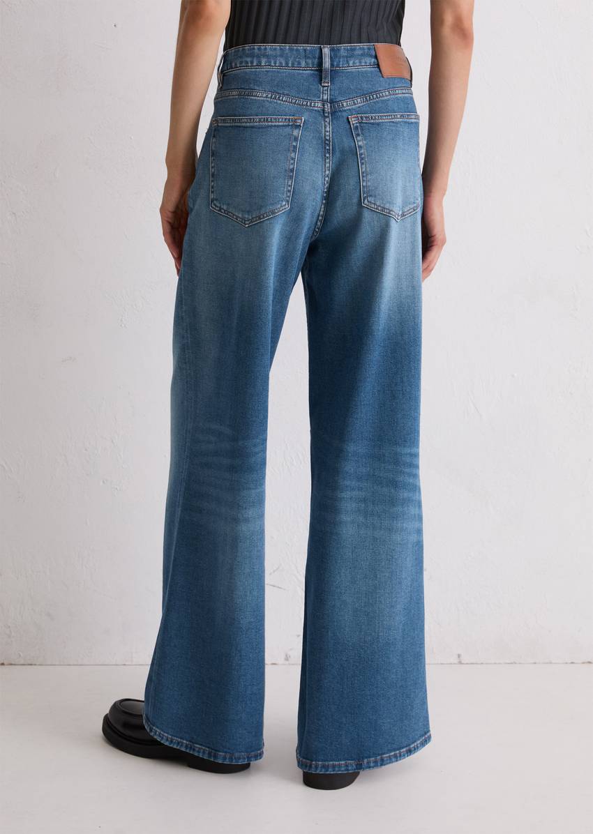 Jeans model Lania wide made from organic cotton-lyocell stretch