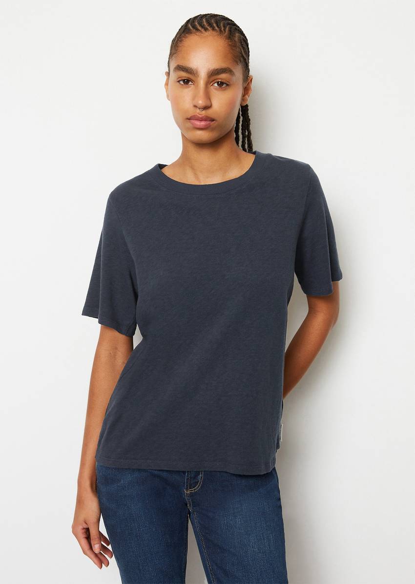 Loose slub jersey T-shirt made of soft organic cotton