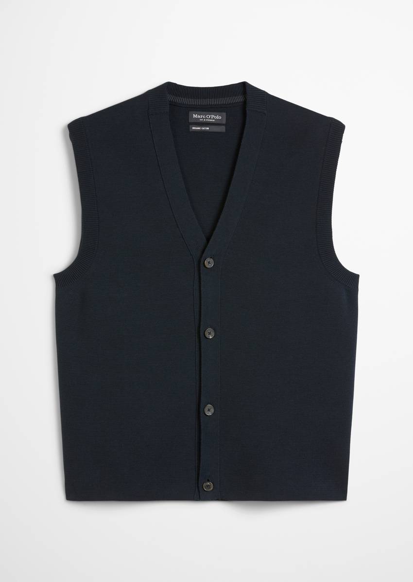 DfC knitted vest made from pure organic cotton