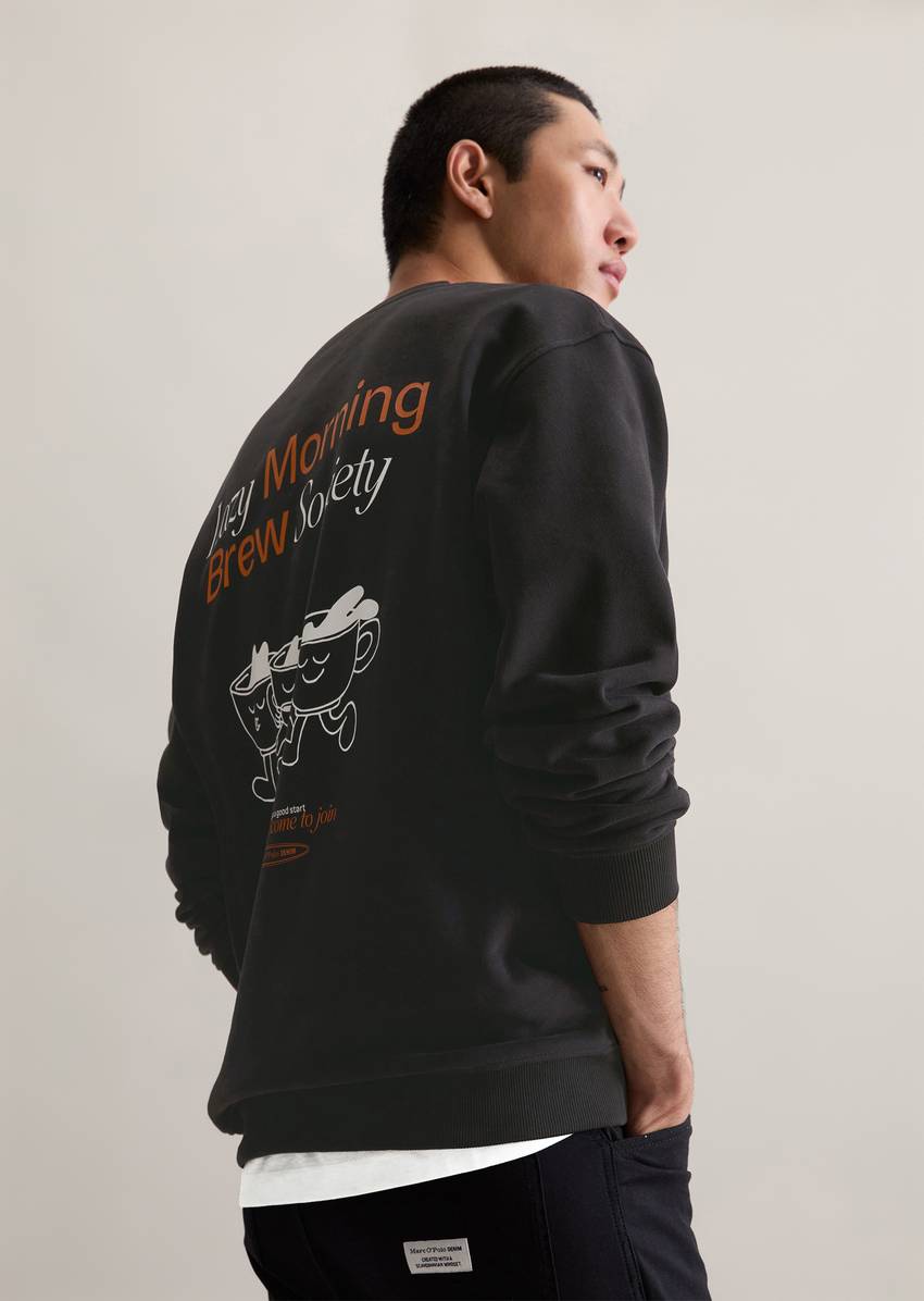 Relaxed sweatshirt with casual back print