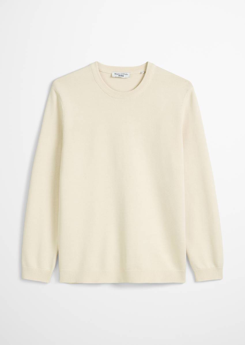 Garment dye sweater regular made from pure organic cotton