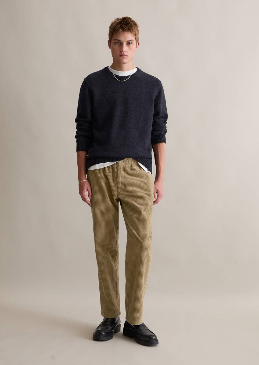 Bouclé knit sweater relaxed made from organic cotton