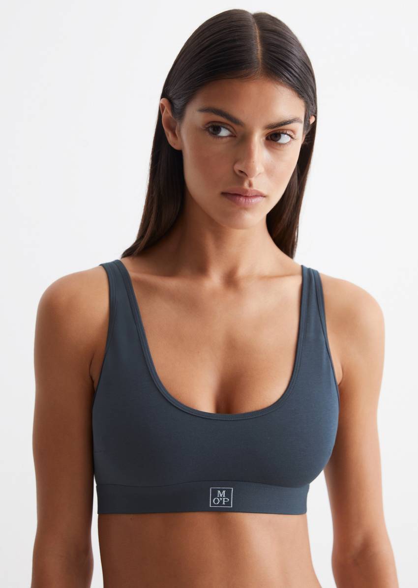 Bustier made from an organic cotton blend