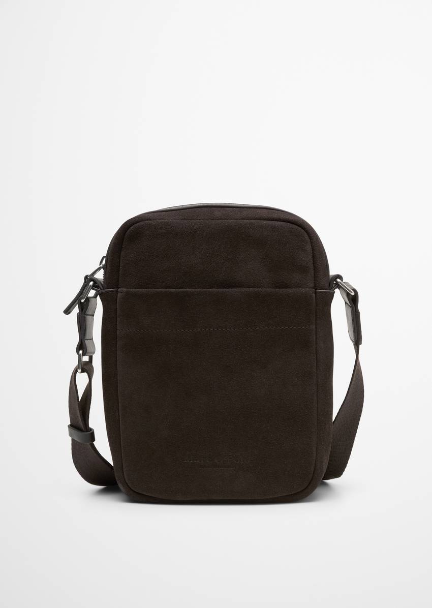 Shoulder bag medium made from high-quality suede