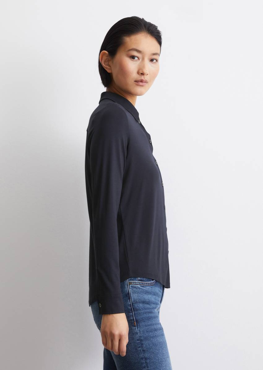 Regular jersey blouse from LENZING™ ECOVERO™