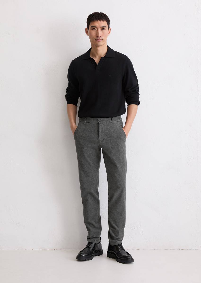 Chino model Stig shaped made from an organic cotton-lyocell mix