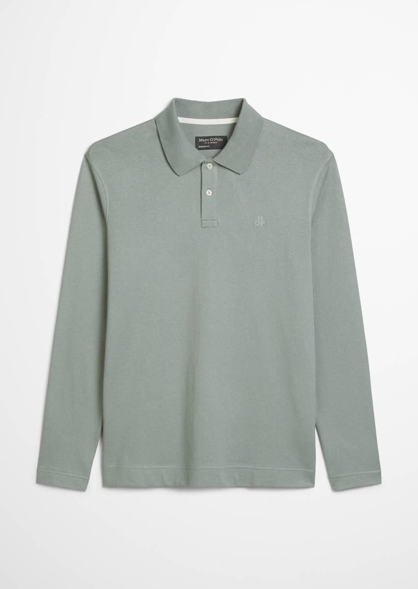 Regular polo shirt made from heavyweight organic cotton jersey