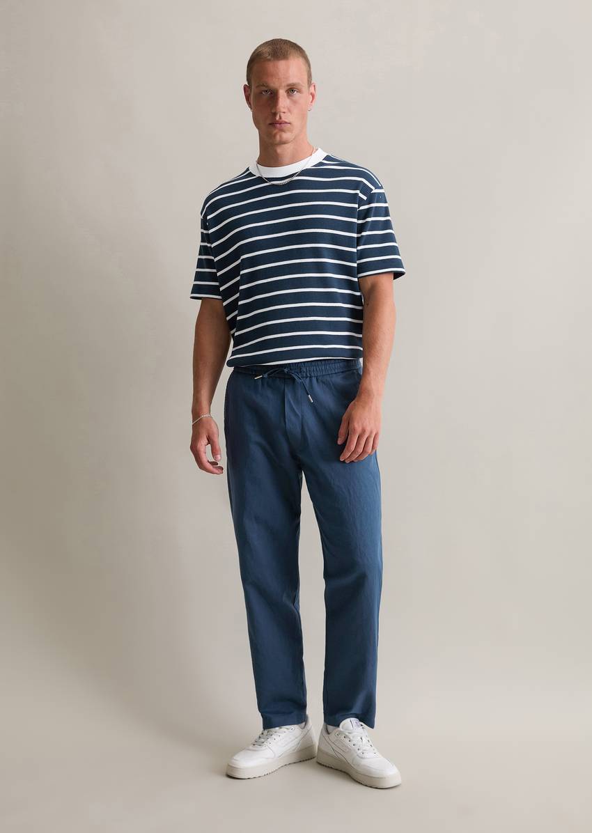 Relaxed T-shirt made from soft waffle jersey