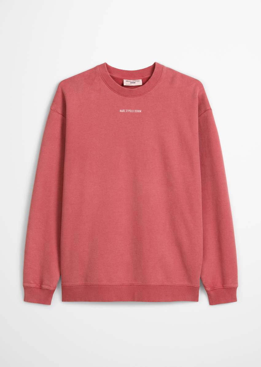 Relaxed sweatshirt made from soft-touch organic cotton