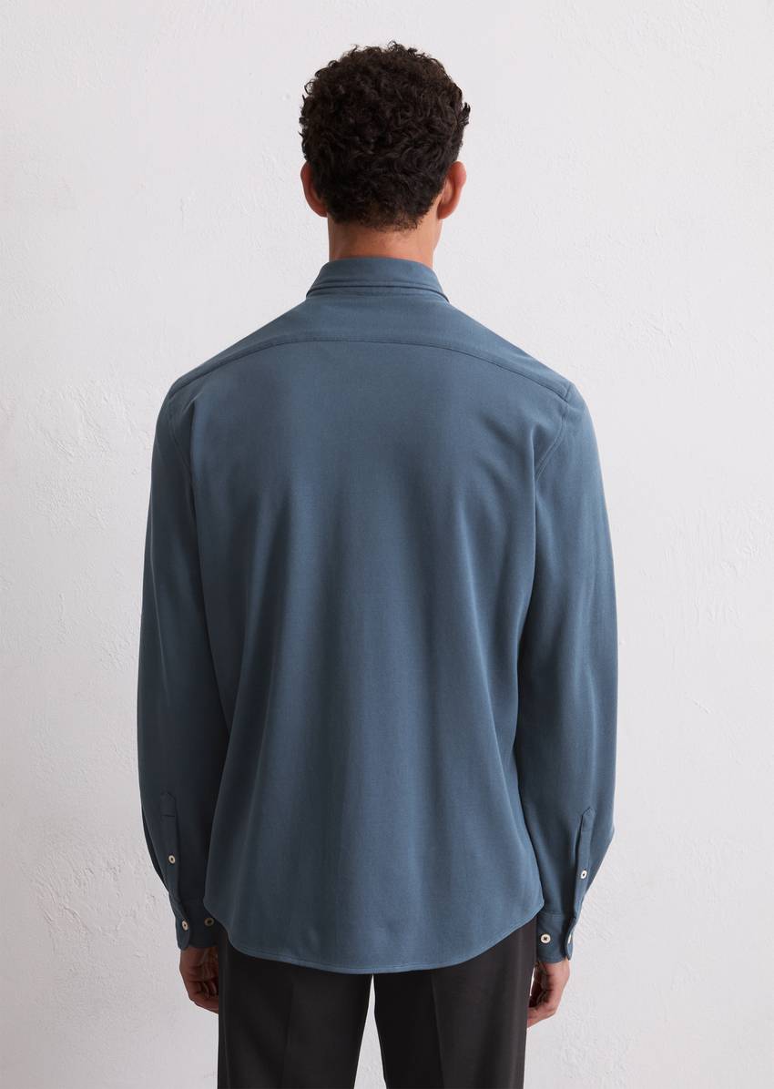 Shirt shaped made from organic cotton piqué