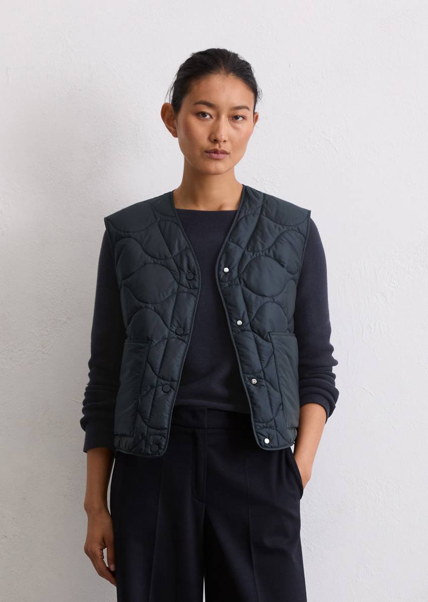 MOP x Function quilted vest made from recycled polyester