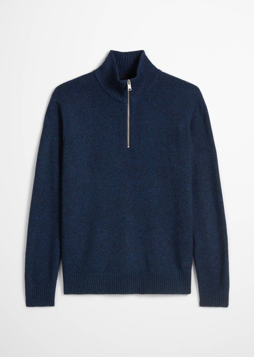 Troyer regular made from speckled tweed yarn