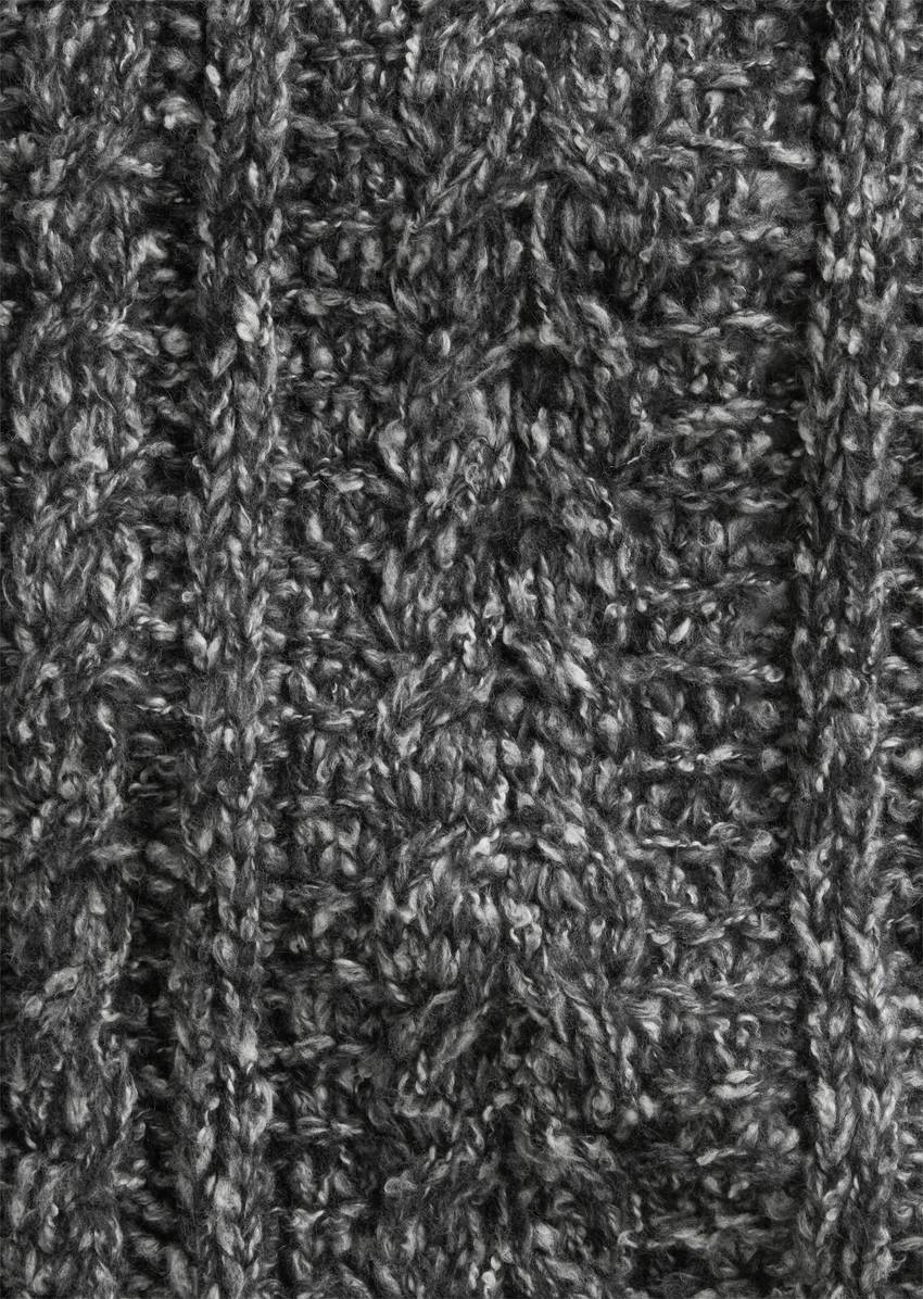 Scarf made from alpaca wool mix