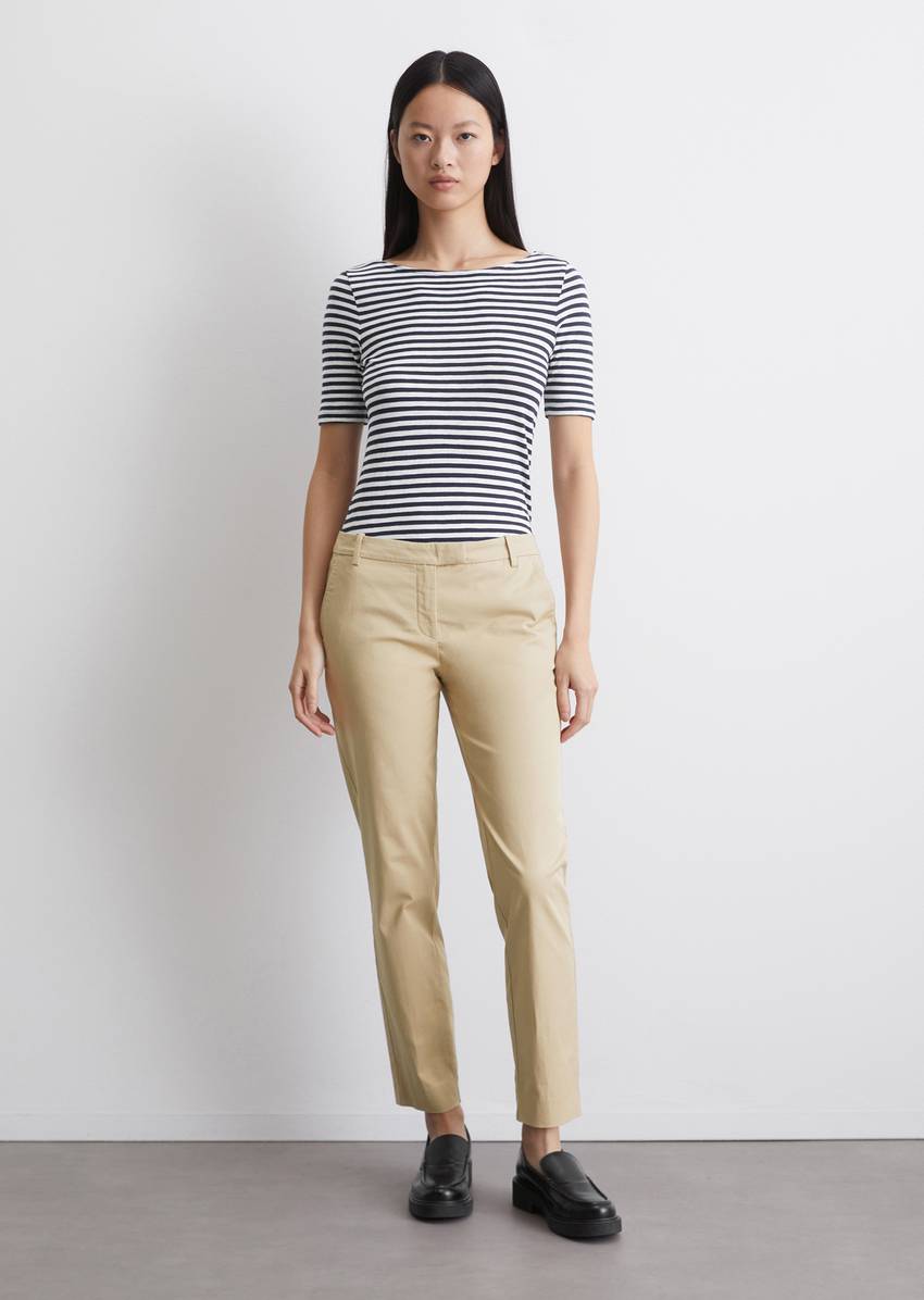 Striped T-shirt in a slim fit Made of organic cotton jersey