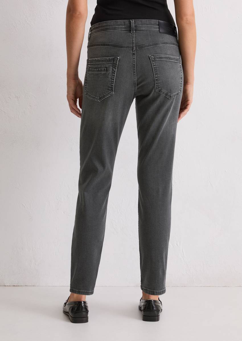 Jeans model Theda boyfriend cropped made from organic cotton stretch