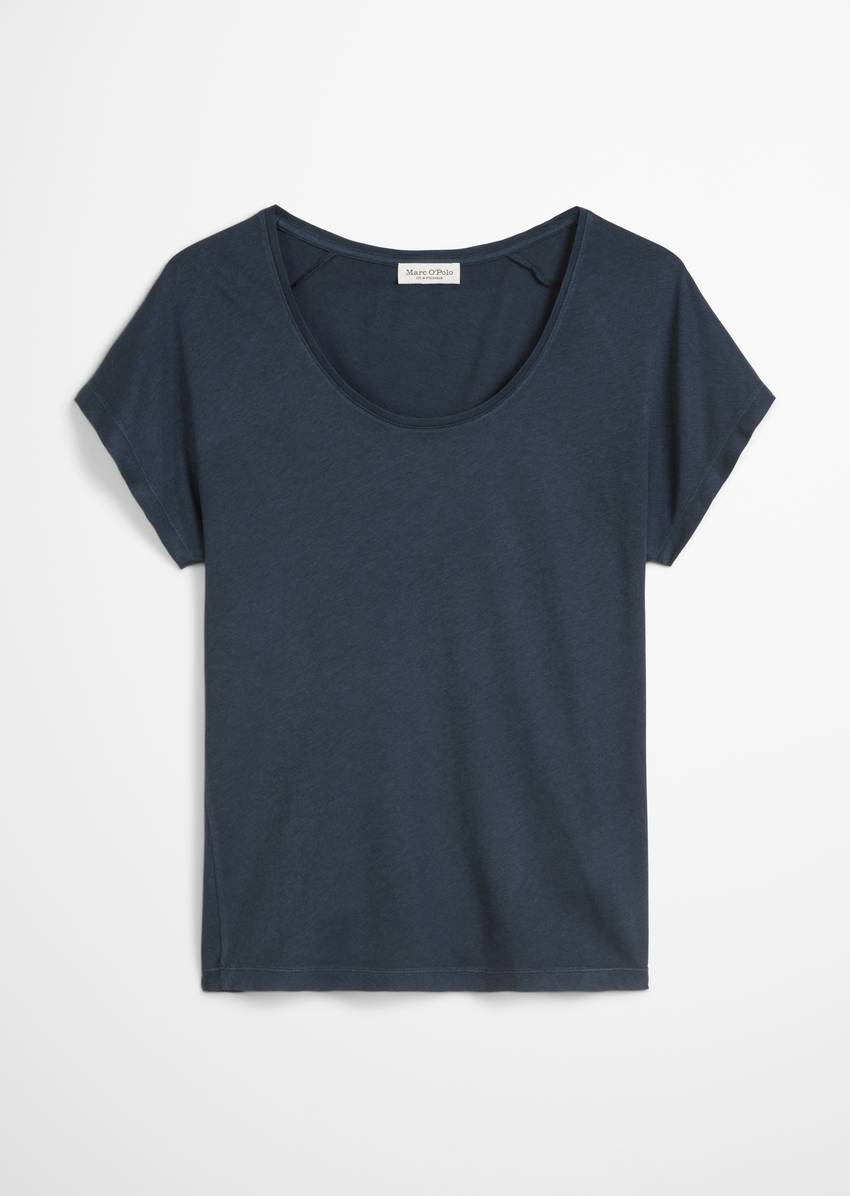 T-shirt regular made from a viscose/organic cotton blend