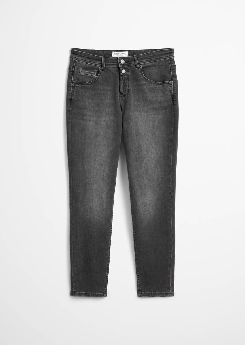 Jeans model Theda boyfriend cropped made from organic cotton stretch