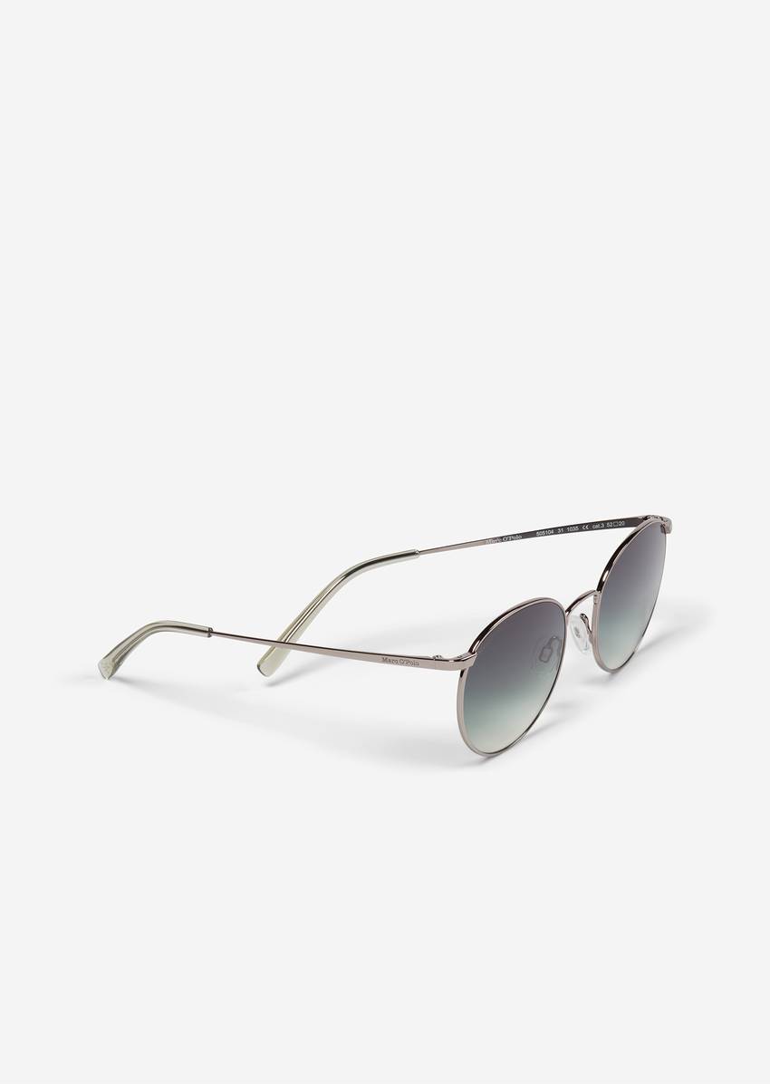 Unisex sunglasses with filigree metal frames