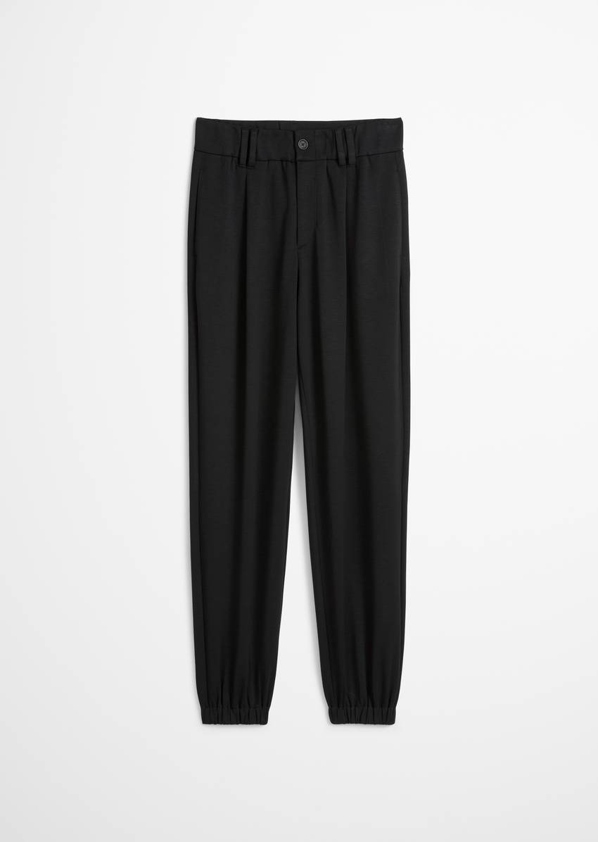 Relaxed jersey pants made from interlock quality