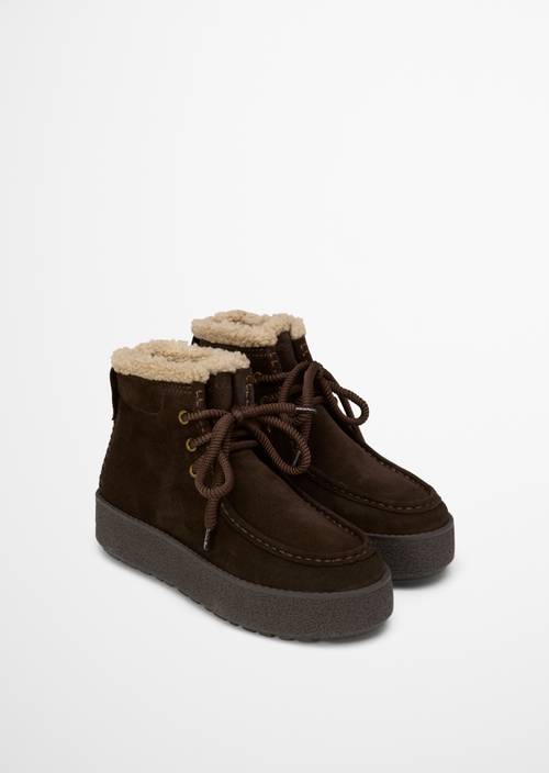 Lace-up model Pia with fluffy warm lining