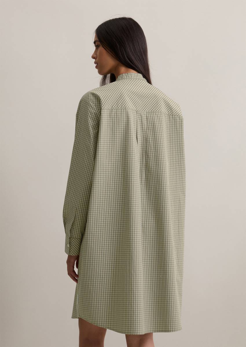 Check dress relaxed made from papertouch poplin