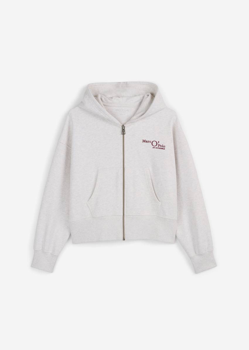 TEENS-GIRLS hooded sweat jacket in a loose relaxed fit