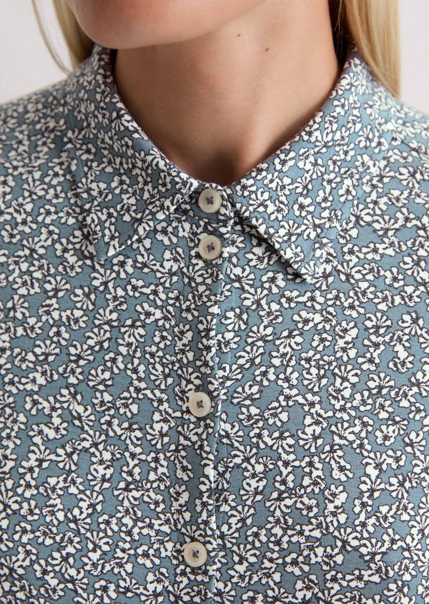 Regular jersey print blouse from LENZING™ ECOVERO™