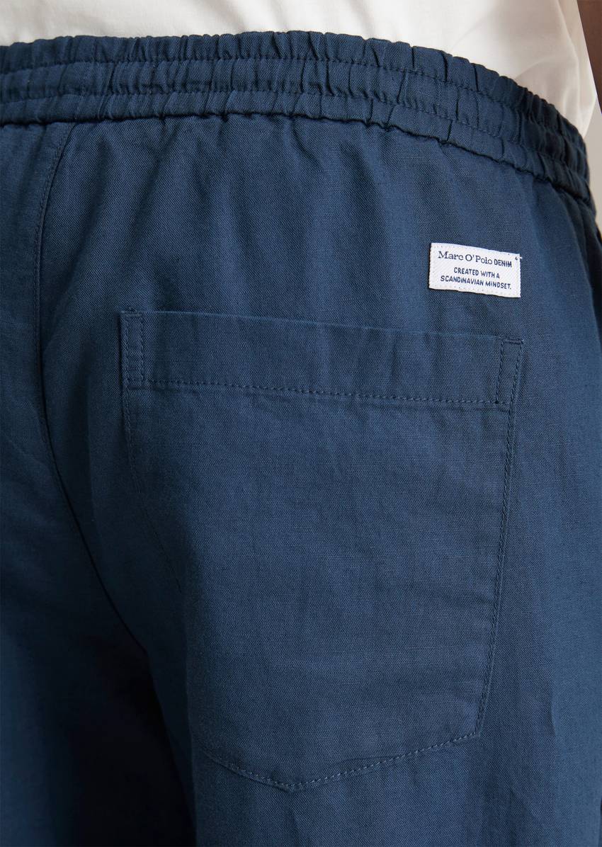 Linen jogger regular made from linen and organic cotton