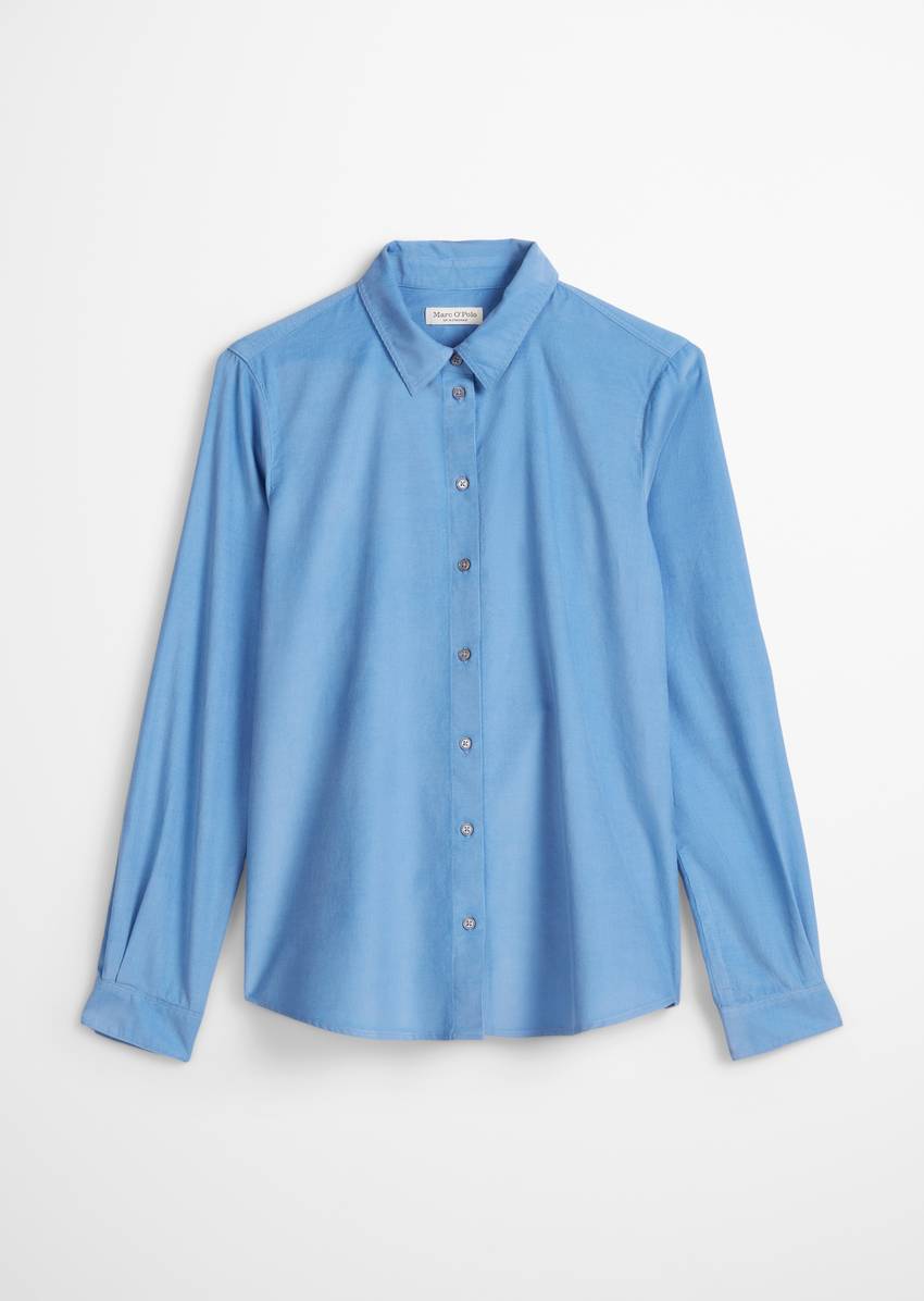 Blouse in velvety corduroy quality
