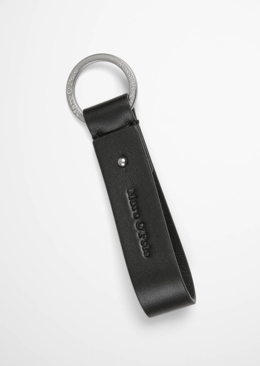Key fob with elegant leather loop
