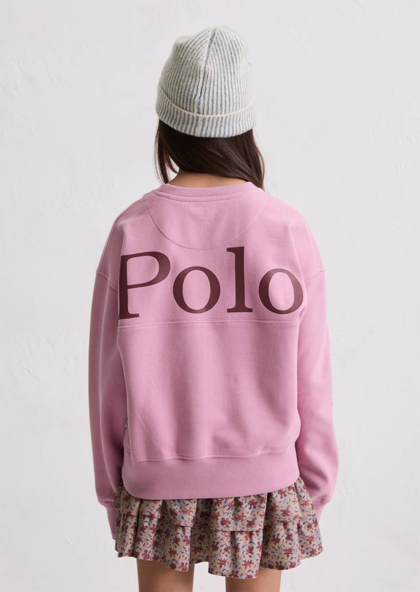 TEENS-GIRLS logo sweatshirt made from organic cotton