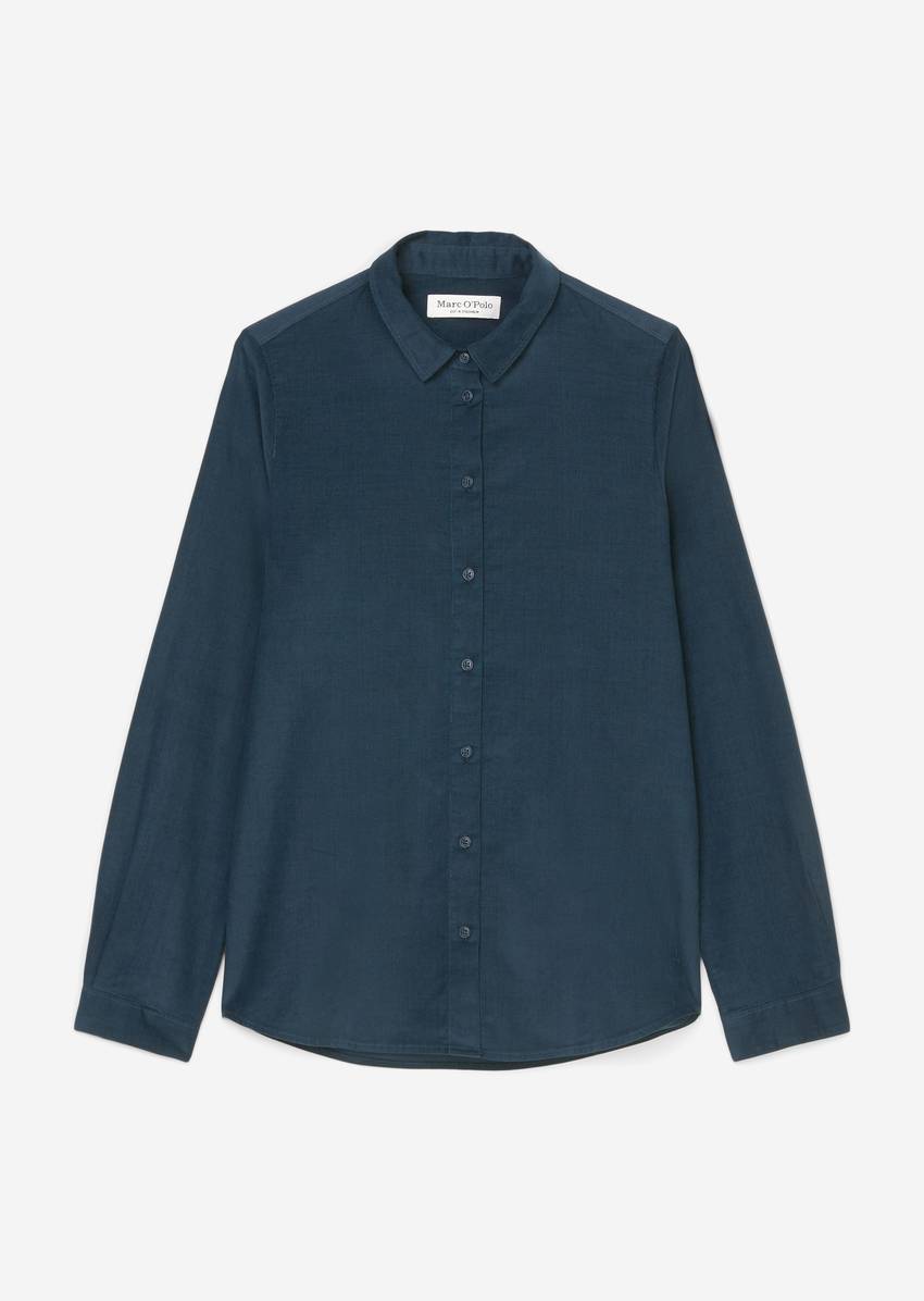 Blouse in velvety corduroy quality