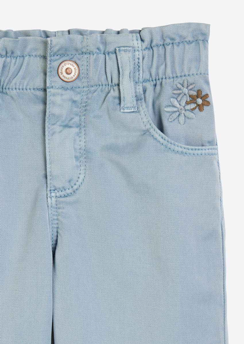 KIDS-GIRLS Jeans with embroidered flowers
