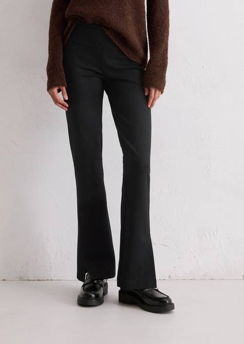 Relaxed jersey pants with wide waistband