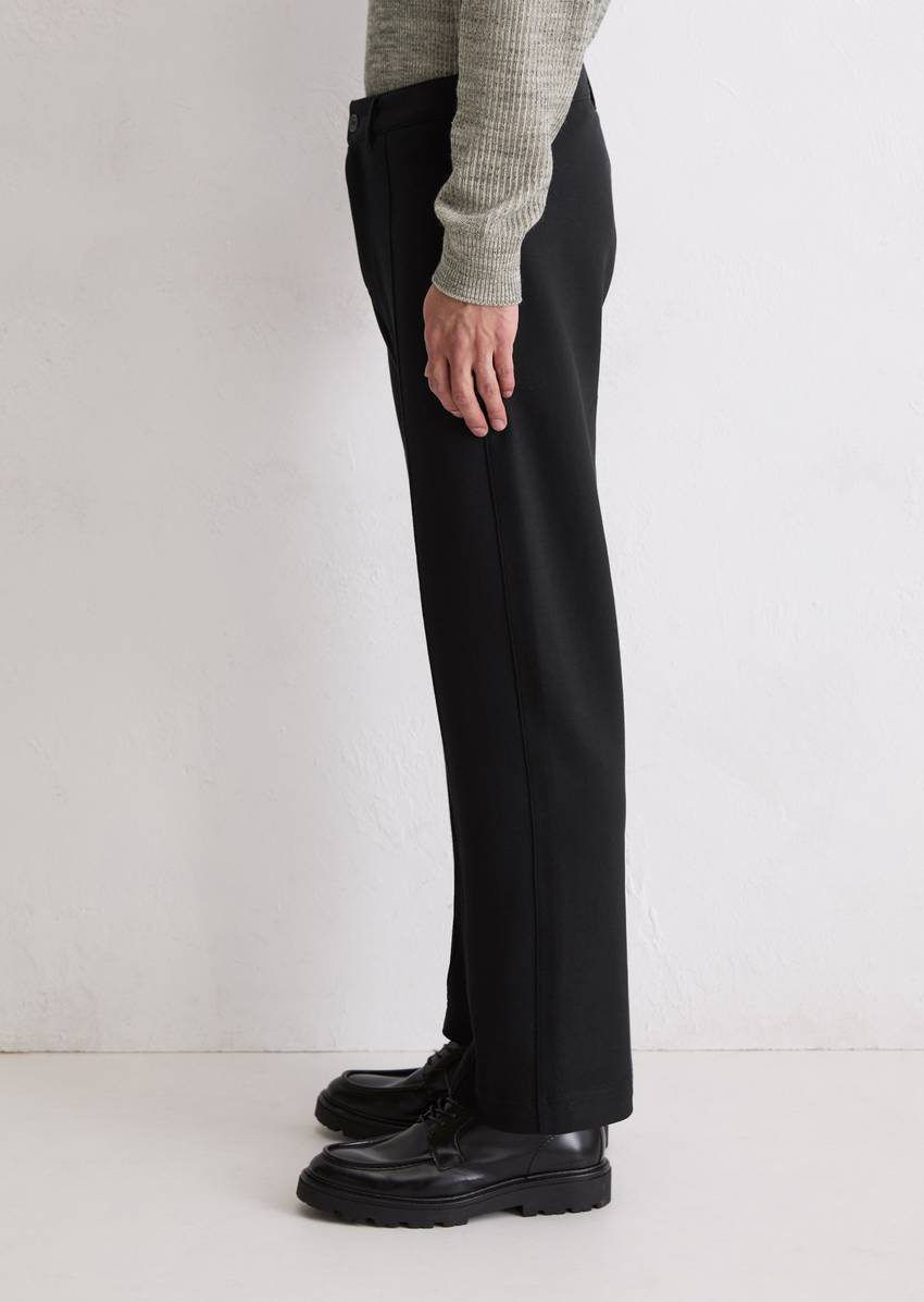 Relaxed jersey pants made from a stretchy organic cotton blend