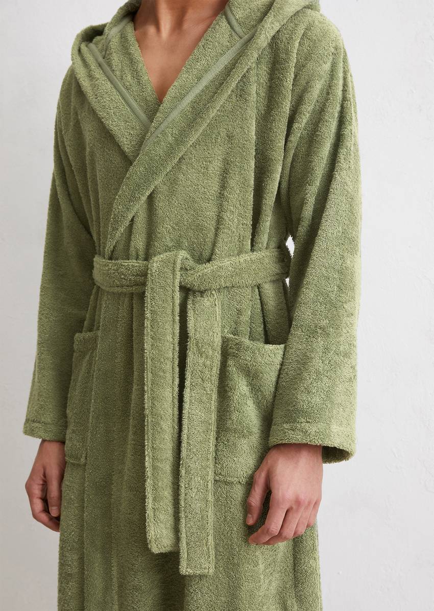 Men's bathrobe model Timeless With hood