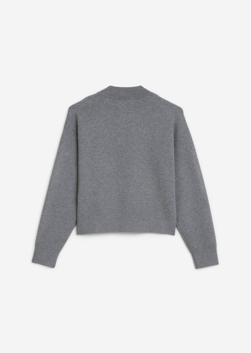 TEENS-GIRLS cardigan with compact knitted structure