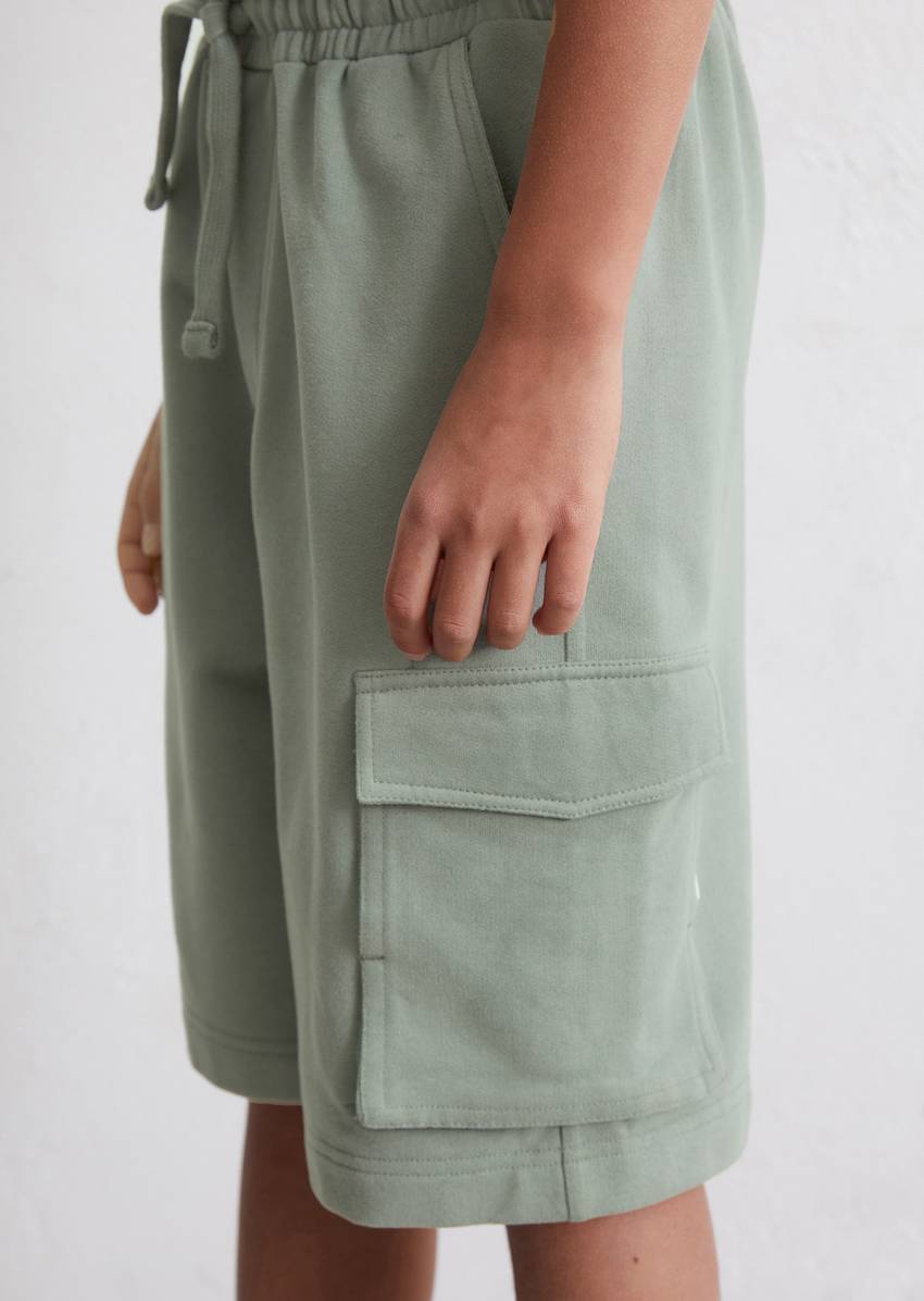 TEENS-BOYS sweatbermuda shorts made from pure organic cotton