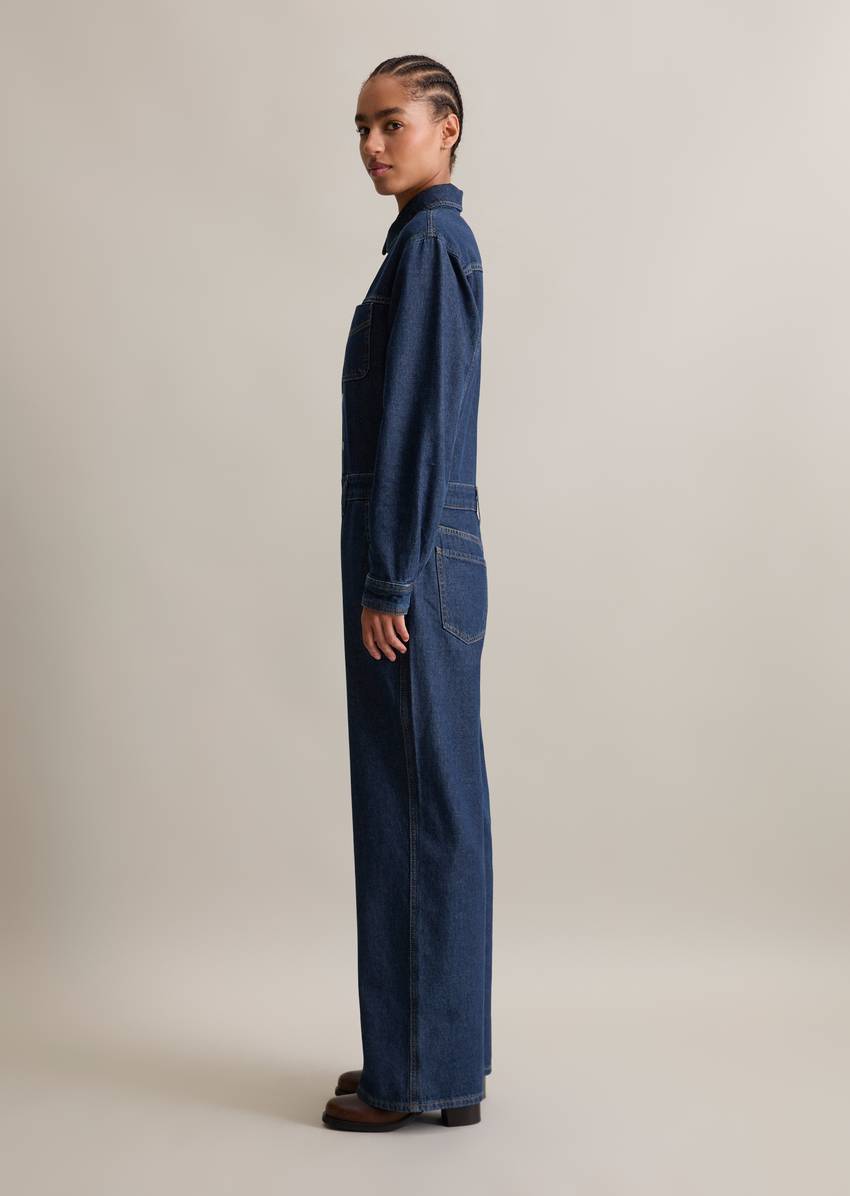 Jeans overall relaxed made from rigid denim