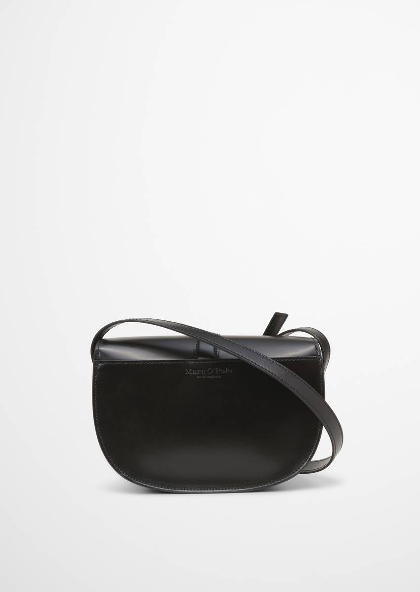 Shoulder bag small with elegant hinged clasp