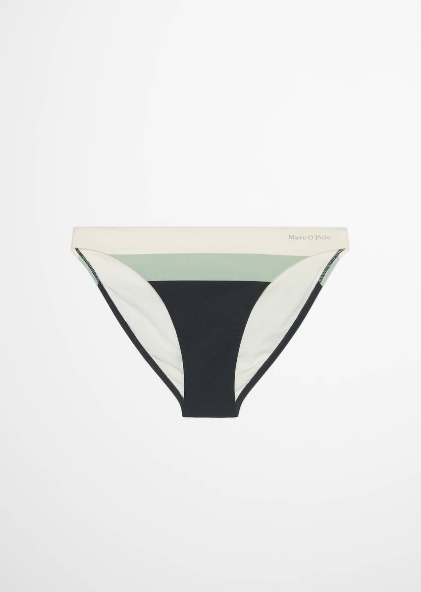 Bikini briefs made from recycled material