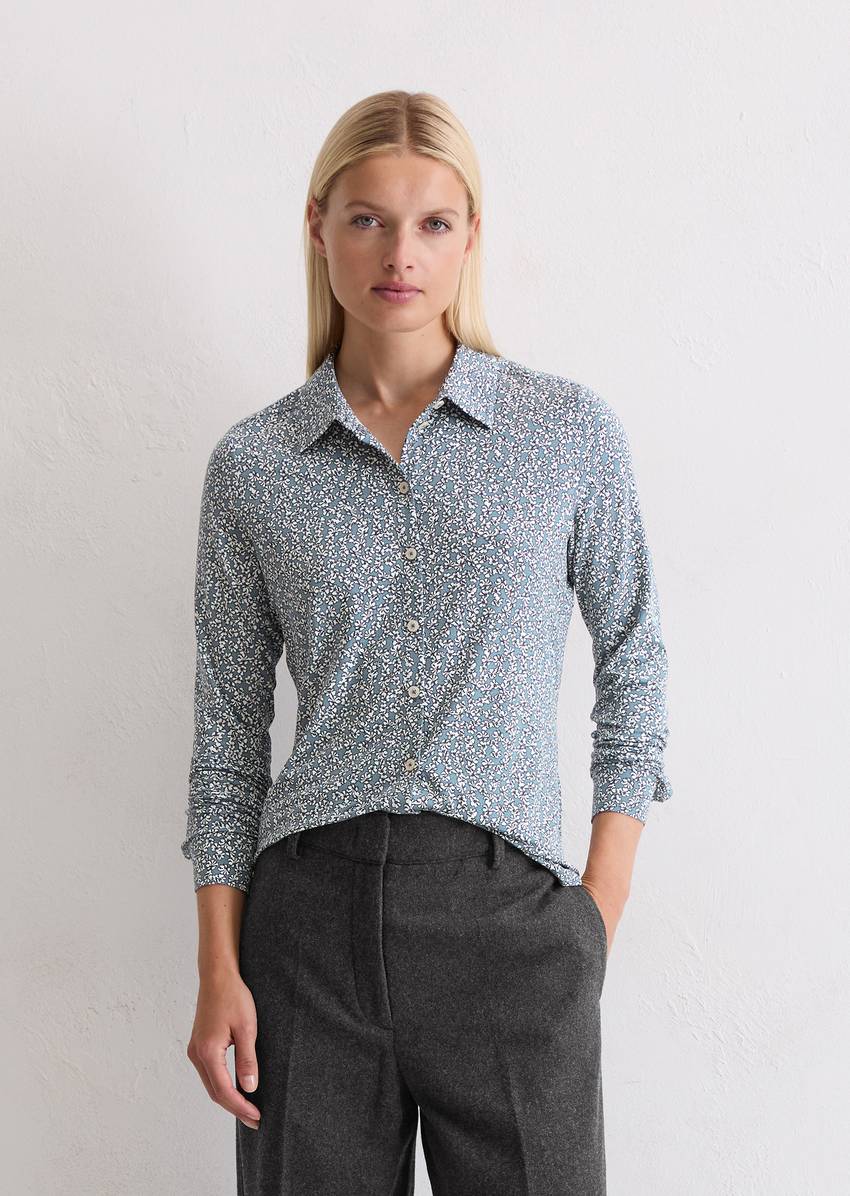 Regular jersey print blouse from LENZING™ ECOVERO™