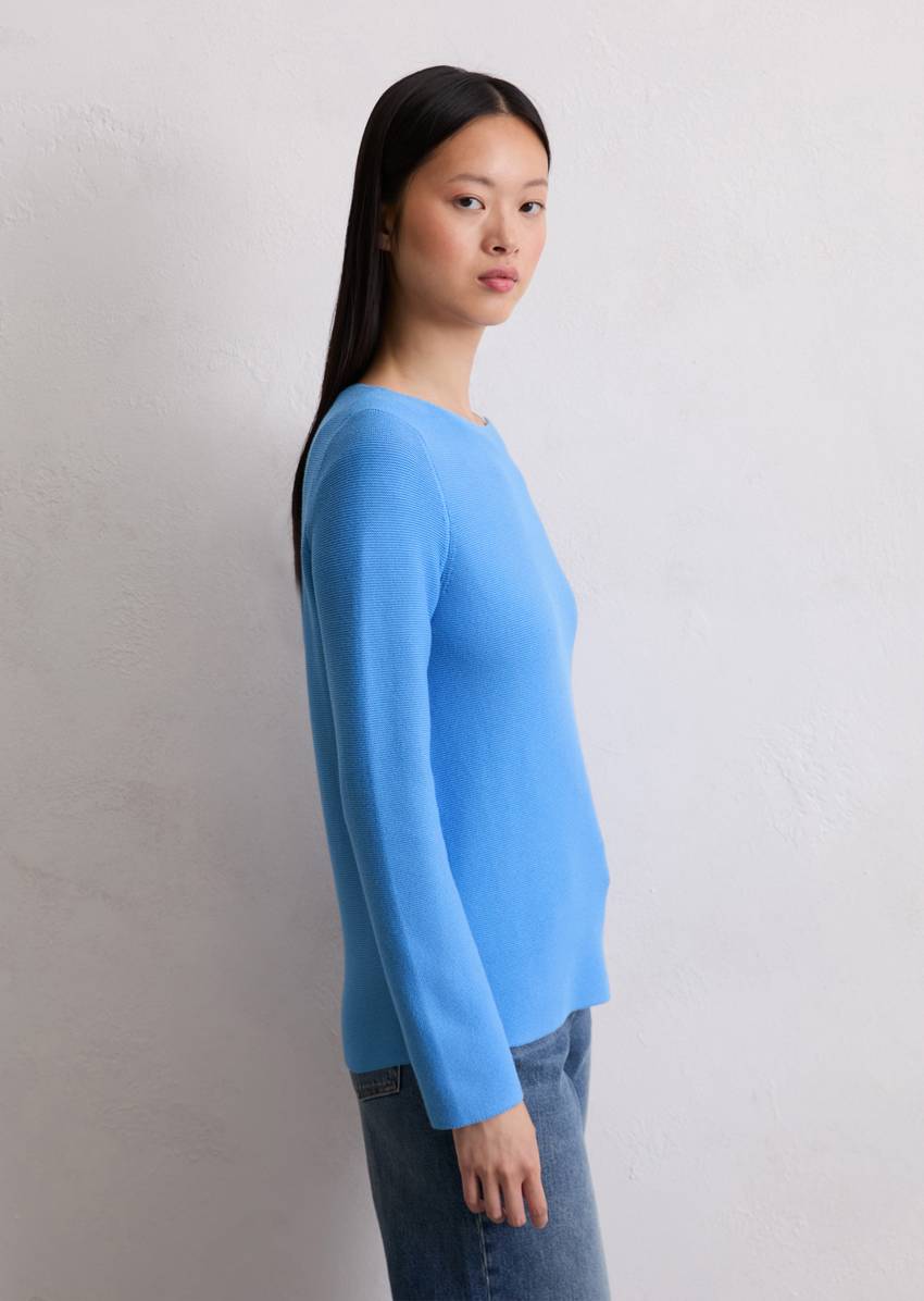 Sweater slim made from organic cotton